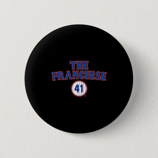 Tom Seaver The Franchise New York Baseball  Ronde Button 5,7 Cm (Voorkant)
