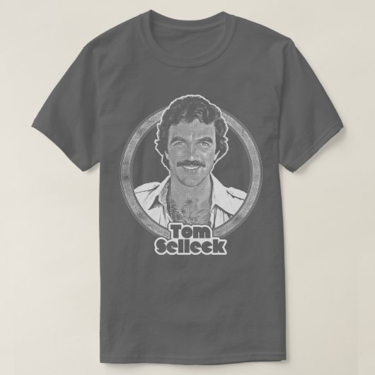 Tom Selleck jaren '80 esthetisch ontwerp T-shirt (Design voorkant)