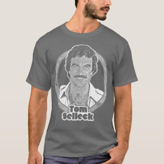 Tom Selleck jaren '80 esthetisch ontwerp T-shirt