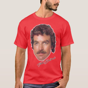 Tom Selleck jaren '80 stijl esthetisch ontwerp T-shirt