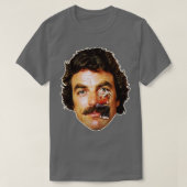 Tom Selleck Mustache Ride T-shirt (Design voorkant)