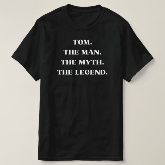 Tom Shirt, Tom Voornaam, Cadeau voor Tom, Thomas T-shirt (Design voorkant)