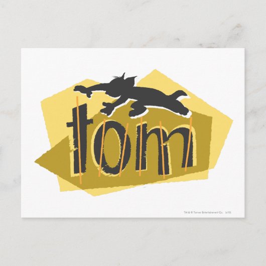 Tom Silhouette Logo Briefkaart (Voorkant)