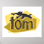 Tom Silhouette Logo Poster (Voorkant)