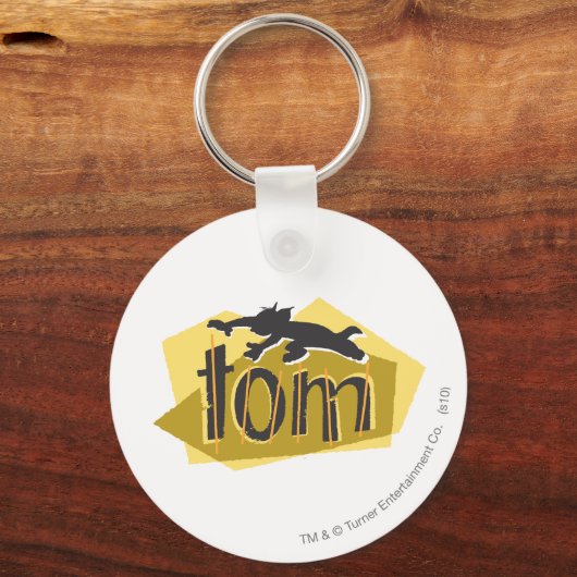 Tom Silhouette Logo Sleutelhanger (Voorkant)