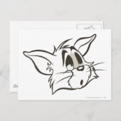 Tom Sleepy Cat Briefkaart (Voorkant / Achterkant)