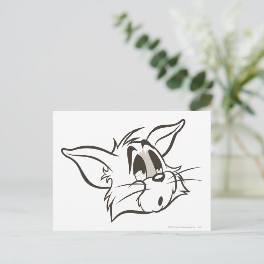 Tom Sleepy Cat Briefkaart (Staand voorkant)