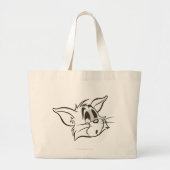 Tom Sleepy Cat Grote Tote Bag (Voorkant)