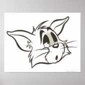 Tom Sleepy Cat Poster (Voorkant)