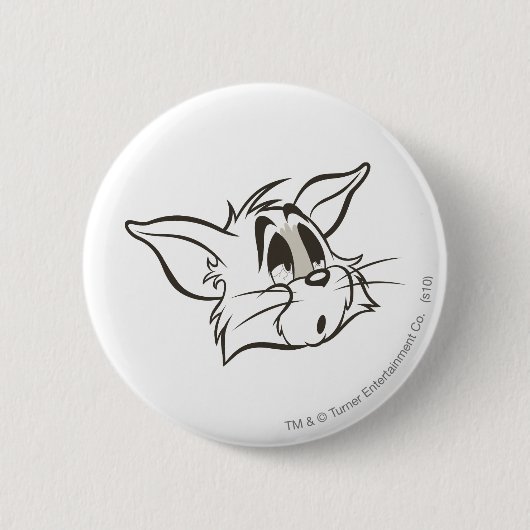 Tom Sleepy Cat Ronde Button 5,7 Cm (Voorkant)