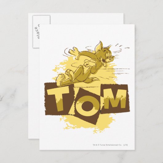 Tom Sliding Stop Briefkaart (Voorkant / Achterkant)