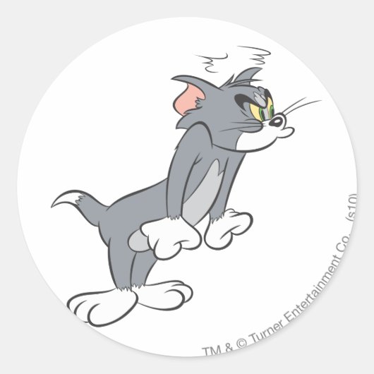Tom Steamed Ronde Sticker (Voorkant)