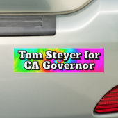 Tom Steyer for CA Governor  Bumpersticker (Op auto)