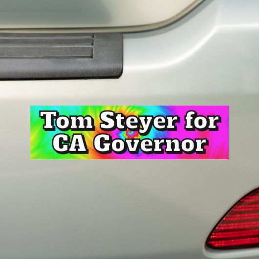 Tom Steyer for CA Governor  Bumpersticker (Op auto)