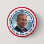tom steyer ronde button 5,7 cm (Voorkant)