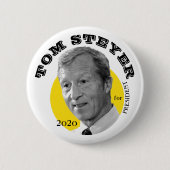 Tom Steyer voor President Ronde Button 5,7 Cm (Voorkant)