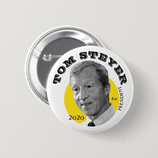 Tom Steyer voor President Ronde Button 5,7 Cm (Voorkant /achterkant)