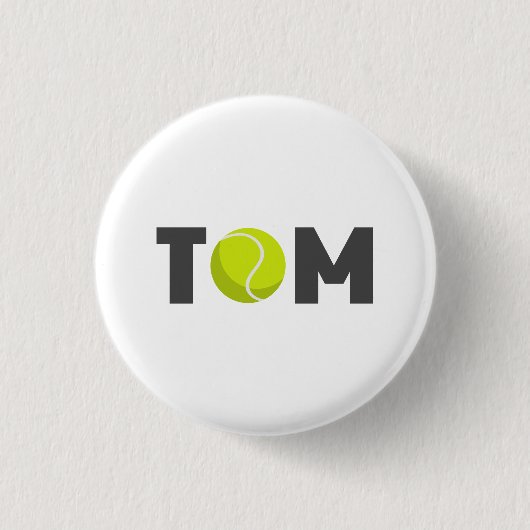 Tom Tennis Ronde Button 3,2 Cm (Voorkant)