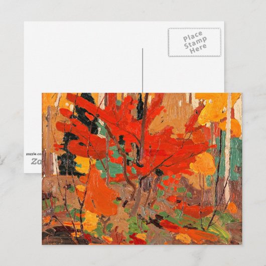 Tom Thomson - Autumn, Herfst 1916 Briefkaart (Voorkant / Achterkant)