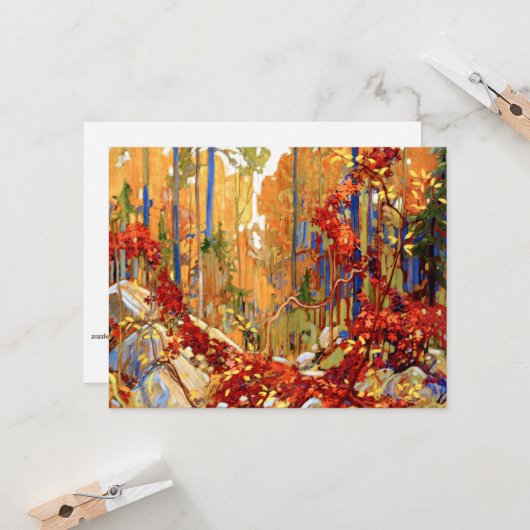 Tom Thomson - Autumn's Garland Kaart (Voorkant / Achterkant in situ)