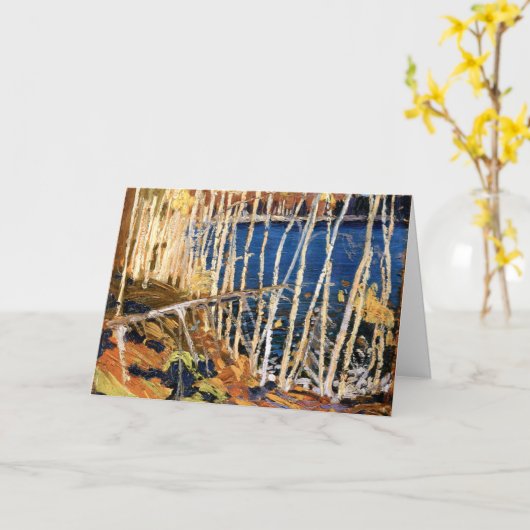 Tom Thomson - Blue Lake, fijne kunst Kaart (Gele Bloem)