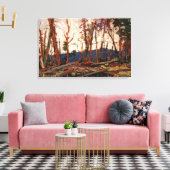 Tom Thomson - BURNT COUNTRY AVOND SCHETS VOOR BURN Canvas Afdruk (Insitu (Woonkamer))