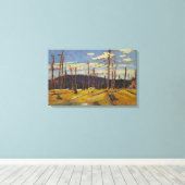 Tom Thomson - BURNT OVER FOREST (1916) Canvas Afdruk (Insitu (Houten vloer))