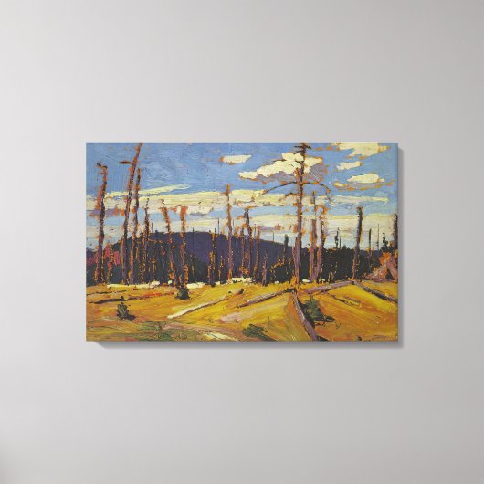 Tom Thomson - BURNT OVER FOREST (1916) Canvas Afdruk (Voorkant)