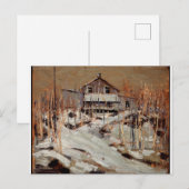 Tom Thomson Canadian Cabin Fraser's Lodge Briefkaart (Voorkant / Achterkant)