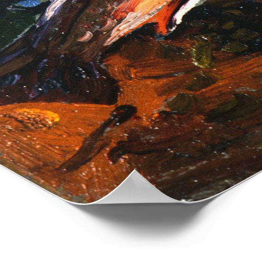 Tom Thomson Canadian Painting Autumn Three Trout Poster (Hoek)