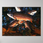 Tom Thomson Canadian Painting Autumn Three Trout Poster (Voorkant)