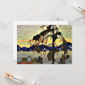 Tom Thomson - De Jack Pine, Kaart (Voorkant / Achterkant in situ)