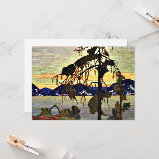 Tom Thomson - De Jack Pine, Kaart (Voorkant / Achterkant in situ)