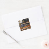 Tom Thomson - De kano Vierkante Sticker (Envelop)