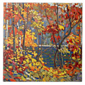 Tom Thomson - De Pool, beroemd schilderij, Tegeltje (Voorkant)