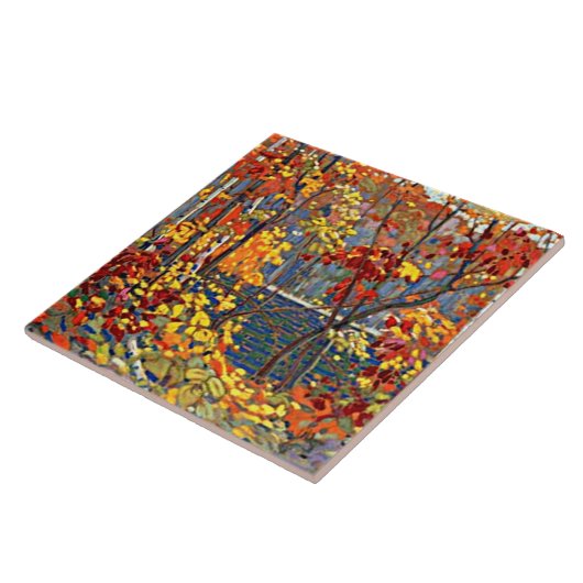 Tom Thomson - De Pool, beroemd schilderij, Tegeltje (Zijkant)