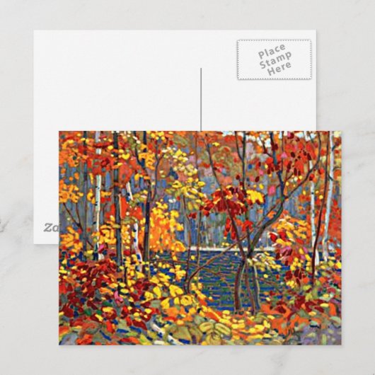 Tom Thomson - De pool Briefkaart (Voorkant / Achterkant)