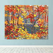 Tom Thomson - De pool, populair schilderij, Canvas Afdruk (Insitu (Houten vloer))