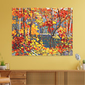 Tom Thomson - De pool, populair schilderij, Canvas Afdruk (Insitu (Woonkamer))