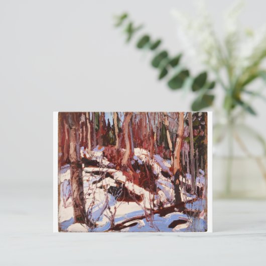 Tom Thomson - dooi in de Bossen Briefkaart (Staand voorkant)