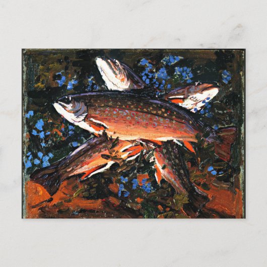 Tom Thomson - Drie forel Briefkaart (Voorkant)