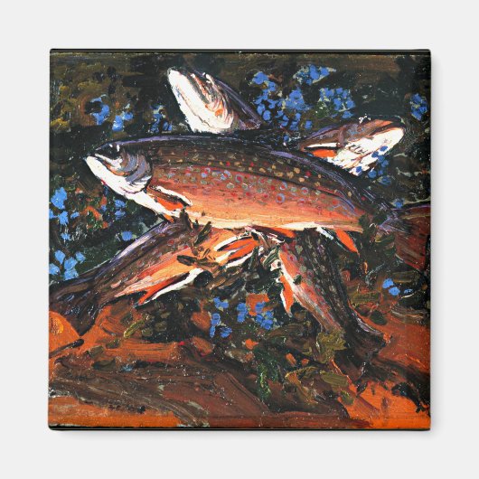 Tom Thomson - Drie forel Magneet (Voorkant)