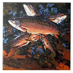 Tom Thomson - Drie forel Tegeltje