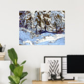 Tom Thomson - Eerste sneeuw in het najaar Poster (Thuiskantoor)