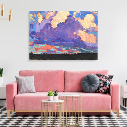 Tom Thomson - Evening Cloud Canvas Afdruk (Insitu (Woonkamer))