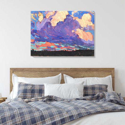 Tom Thomson - Evening Cloud Canvas Afdruk (Insitu (Slaapkamer))