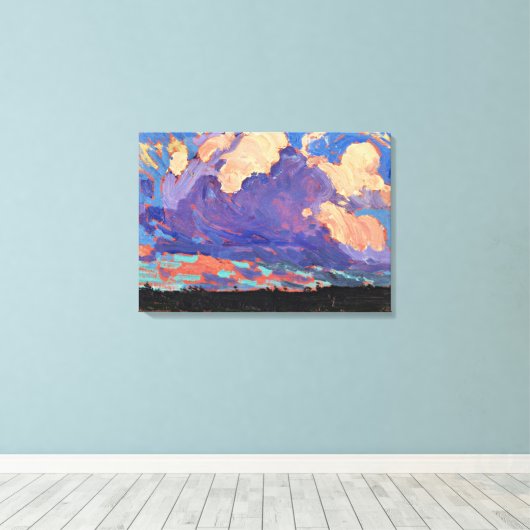 Tom Thomson - Evening Cloud Canvas Afdruk (Insitu (Houten vloer))