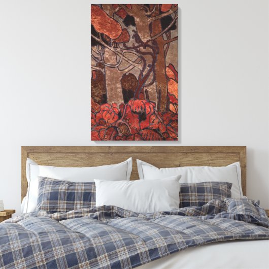 Tom Thomson - FOREST UNDERGROWTH I 1916 Canvas Afdruk (Insitu (Slaapkamer))