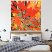 Tom Thomson - Herfst, kunst, Canvas Afdruk (Insitu (Slaapkamer))