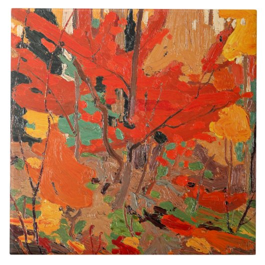 Tom Thomson - Herfst, kunst, Tegeltje (Voorkant)